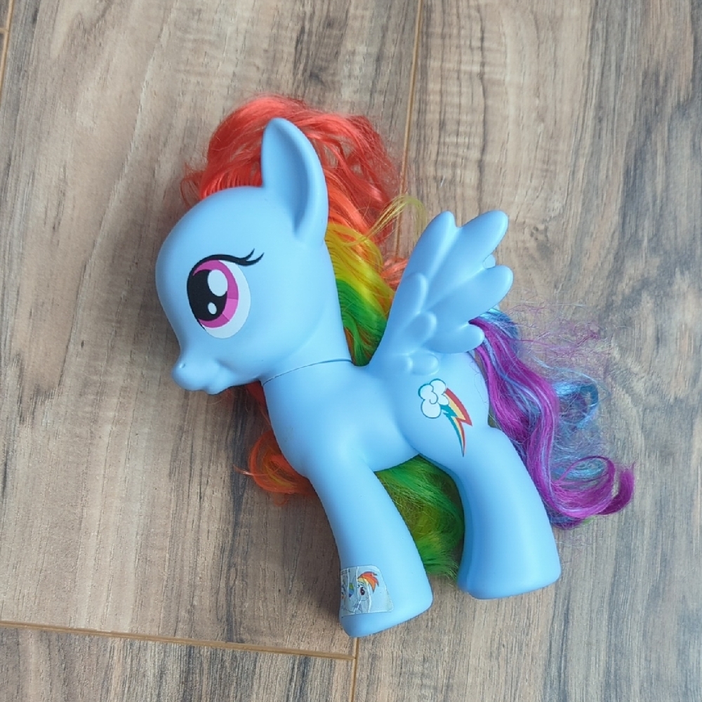 My Little Pony Blue Pegasus with Rainbow Mane